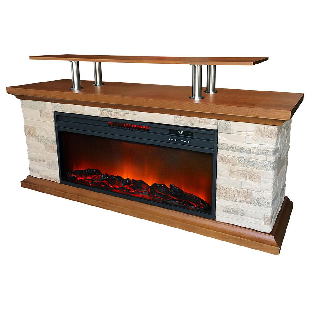 Lifesmart 60 Inch Media Fireplace, , large