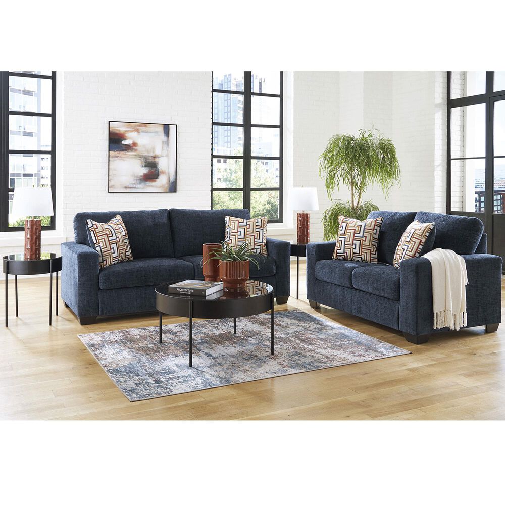 Ashley Aviemore Stationary Loveseat in Ink, , large