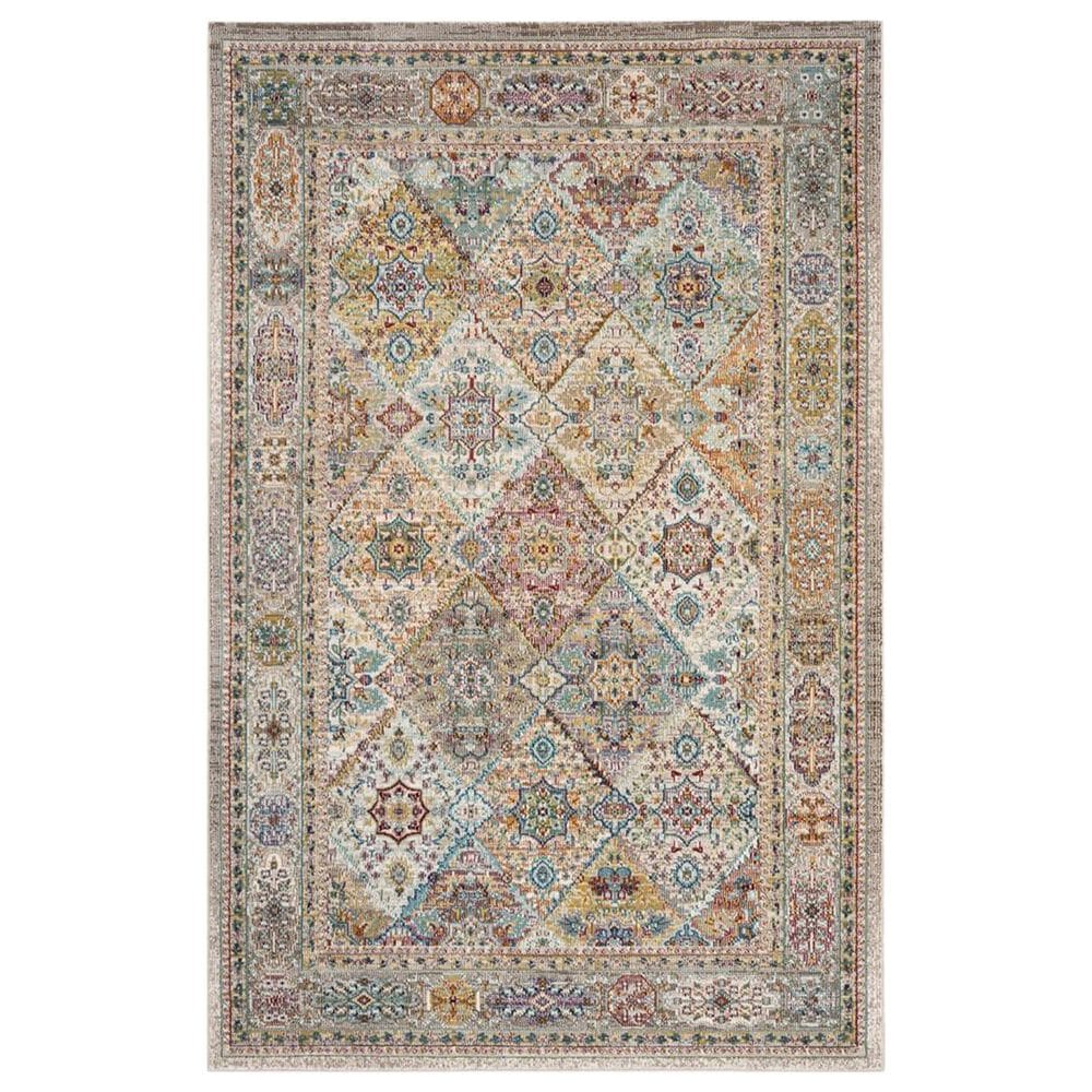 Safavieh Aria ARA127C 3" x 5" Cream and Multicolor Area Rug, , large