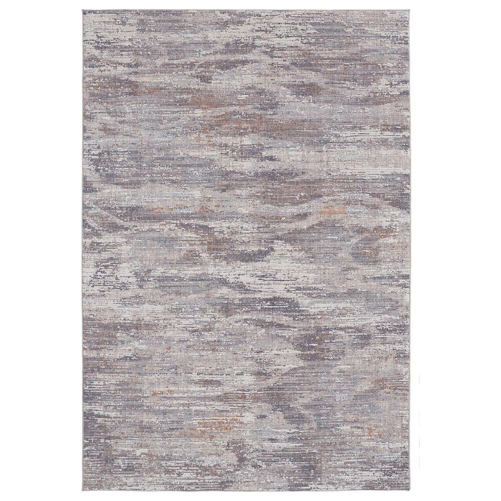 Feizy Lennon 6"7" x 9"4" Gray and Multicolor Area Rug, , large