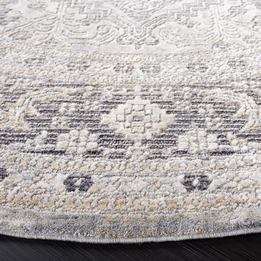 Safavieh Dream DRM411F 6&#39;7&quot; Round Grey and Ivory Area Rug, , large