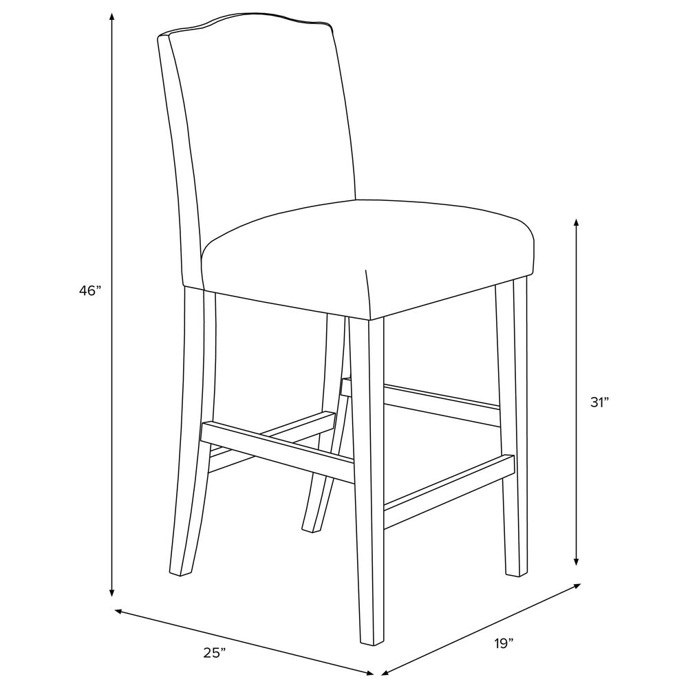 Skyline Furniture Bar stool in Velvet Ink, , large