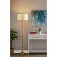 Adesso Eve Floor Lamp in Natural and Antique Brass, , large