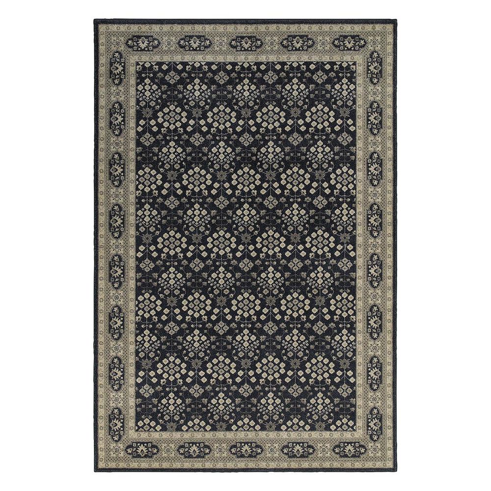 Oriental Weavers Richmond 119B 7"10" Round Black Area Rug, , large
