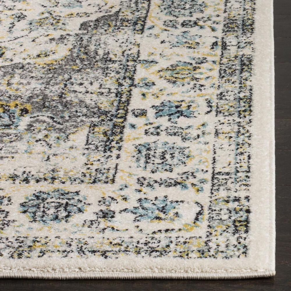 Safavieh Evoke EVK220B-3 3&#39; x 5&#39; Grey/Gold Area Rug, , large