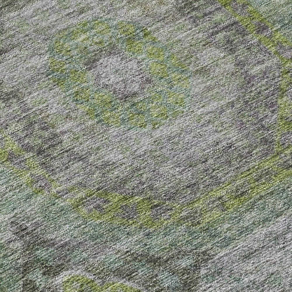 Dalyn Rug Company Karaj KJ6 2&#39;3&quot; x 7&#39;6&quot; Olive Indoor/Outdoor Runner, , large