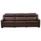 Oxford Furniture Leather Power Reclining Sofa in Ajax Umber, , large
