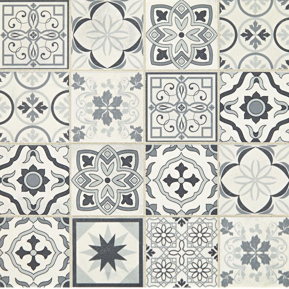 Dal-Tile Sublimity Power Sequence Encaustic Mosaic Tile, , large