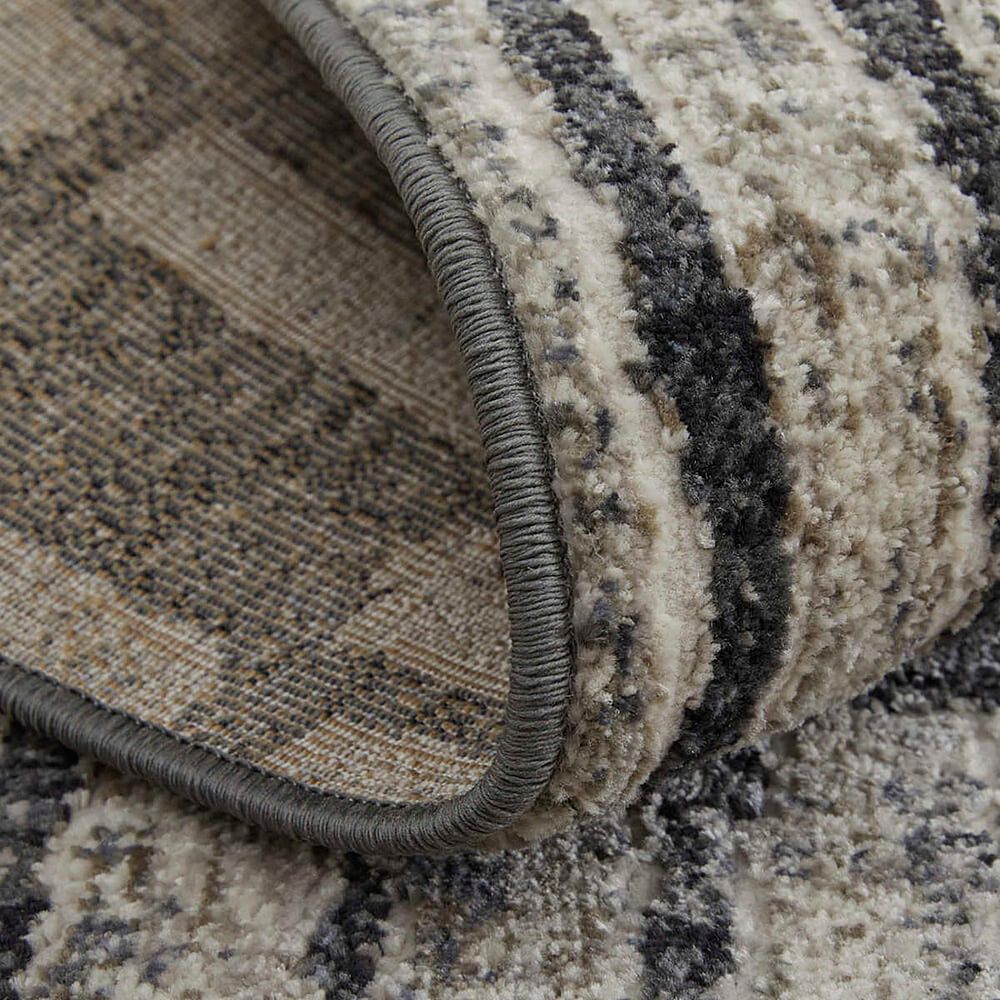 Feizy Kano 7&#39;10&quot; x 10&#39; Charcoal Area Rug, , large