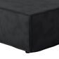 HOMLUX Modern Ottoman with Corduroy Fabric in Black, , large