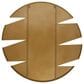 Flair Industries Round Wall Mirror in Ribboned Gold, , large