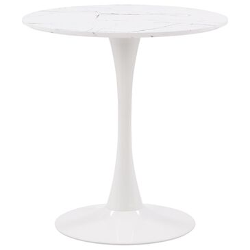 CorLiving Ivo Bistro Dining Table in White - Table Only, , large