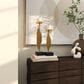 Maple and Jade Vertical Candle Holder in Polished Gold and Black (Set of 2), , large