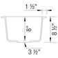 Blanco Diamond Dual Mount Bar Sink in Soft White, , large