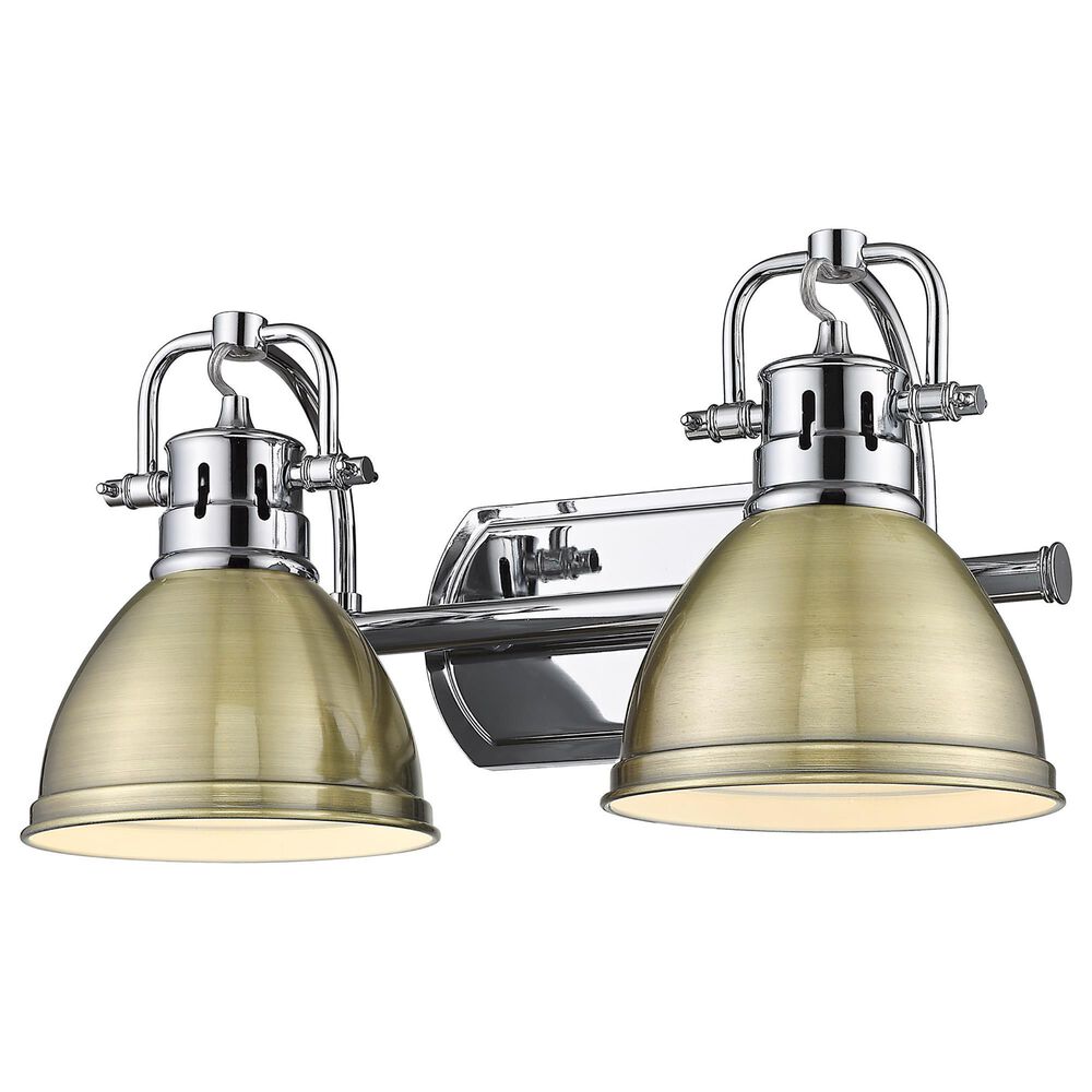 Golden Lighting Duncan 2-Light Bath Vanity in Chrome, , large