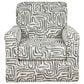 Southaven Swivel Chair with Track Armrests in Intellect Jade, , large