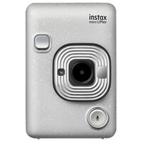 Fujifilm Instax Hybrid Mini LiPlay Instant Film Camera in Stone White