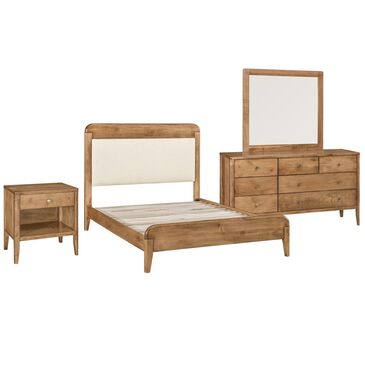Archbold Furniture Warren 4-Piece Queen Platform Bedroom Set in Harvest, , large