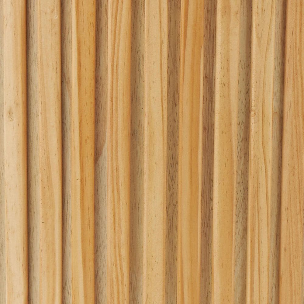 Maple and Jade Ribbed Coffee Table with Slatted Base in Brown, , large