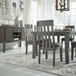 Ashley Hallanden 6-Piece Rectangular Dining Set in Antiqued Gray, , large