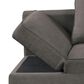 Furniture of America Woburn Convertible Chaise Lounger with Caster in Gray, , large