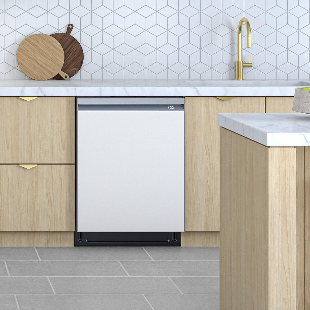 Samsung Bespoke Bespoke Dishwasher Door Panel in White Glass, , large