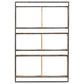 Maple and Jade 24" x 35" Wall Shelf in Natural Brown and Black, , large