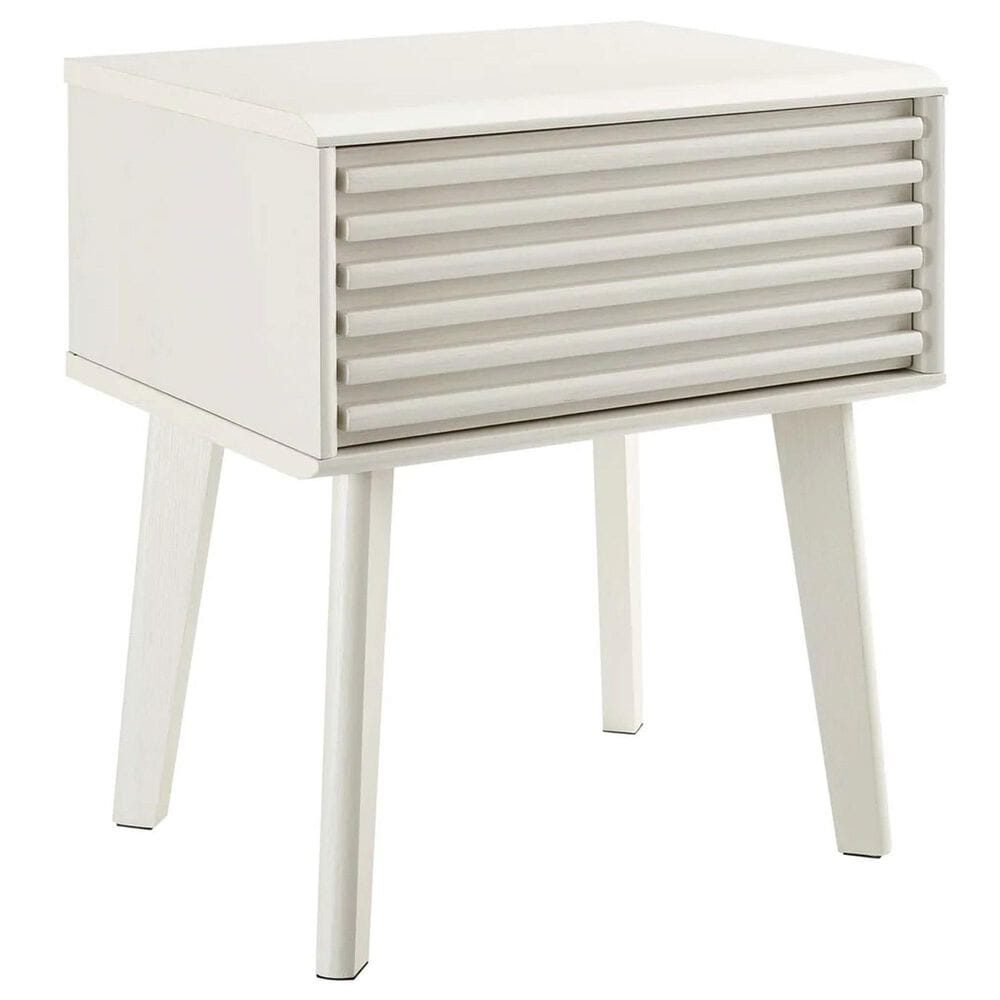 Modway Render End Table in White, , large