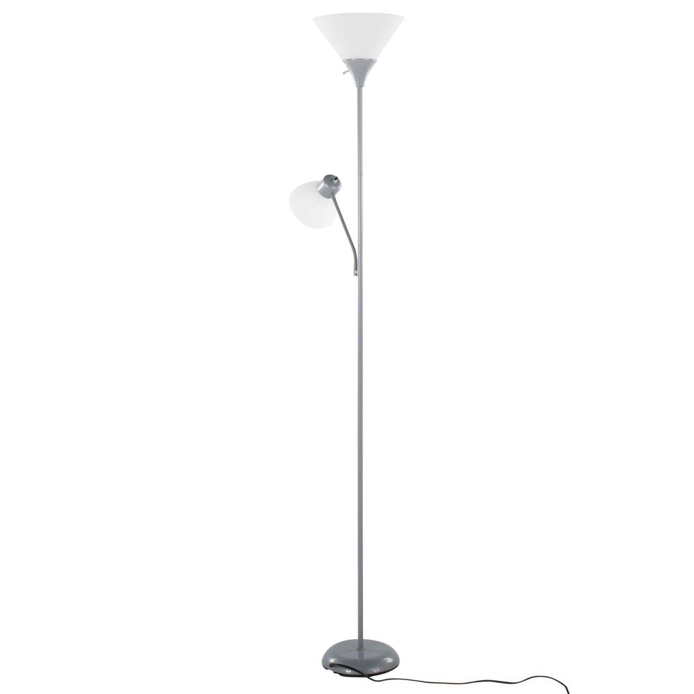 Grandview Gallery Dual Shade Floor Lamp in Silver, , large
