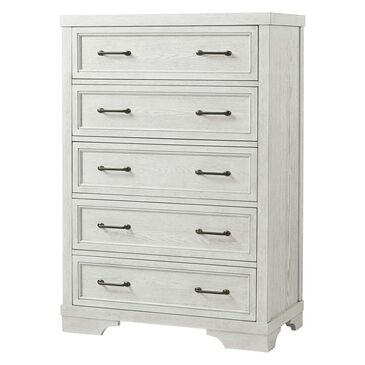 Eastern Shore Foundry 5 Drawer Chest in White Dove, , large