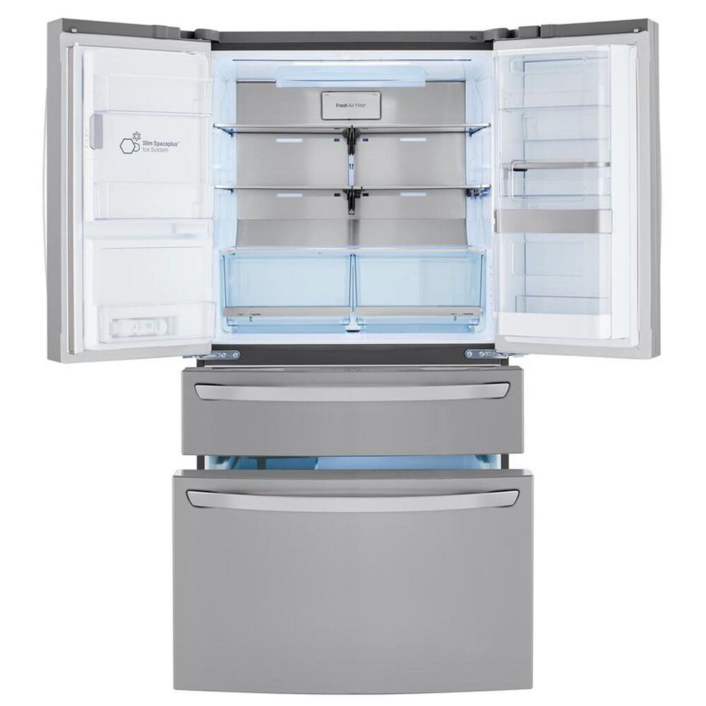 LG 23 Cu. Ft. Smart Wi-Fi Enabled Counter-Depth Refrigerator with Craft Ice Maker - Stainless Steel, , large