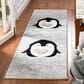 Safavieh Carousel 2"3" x 6" Light Grey and Black Kids Runner, , large