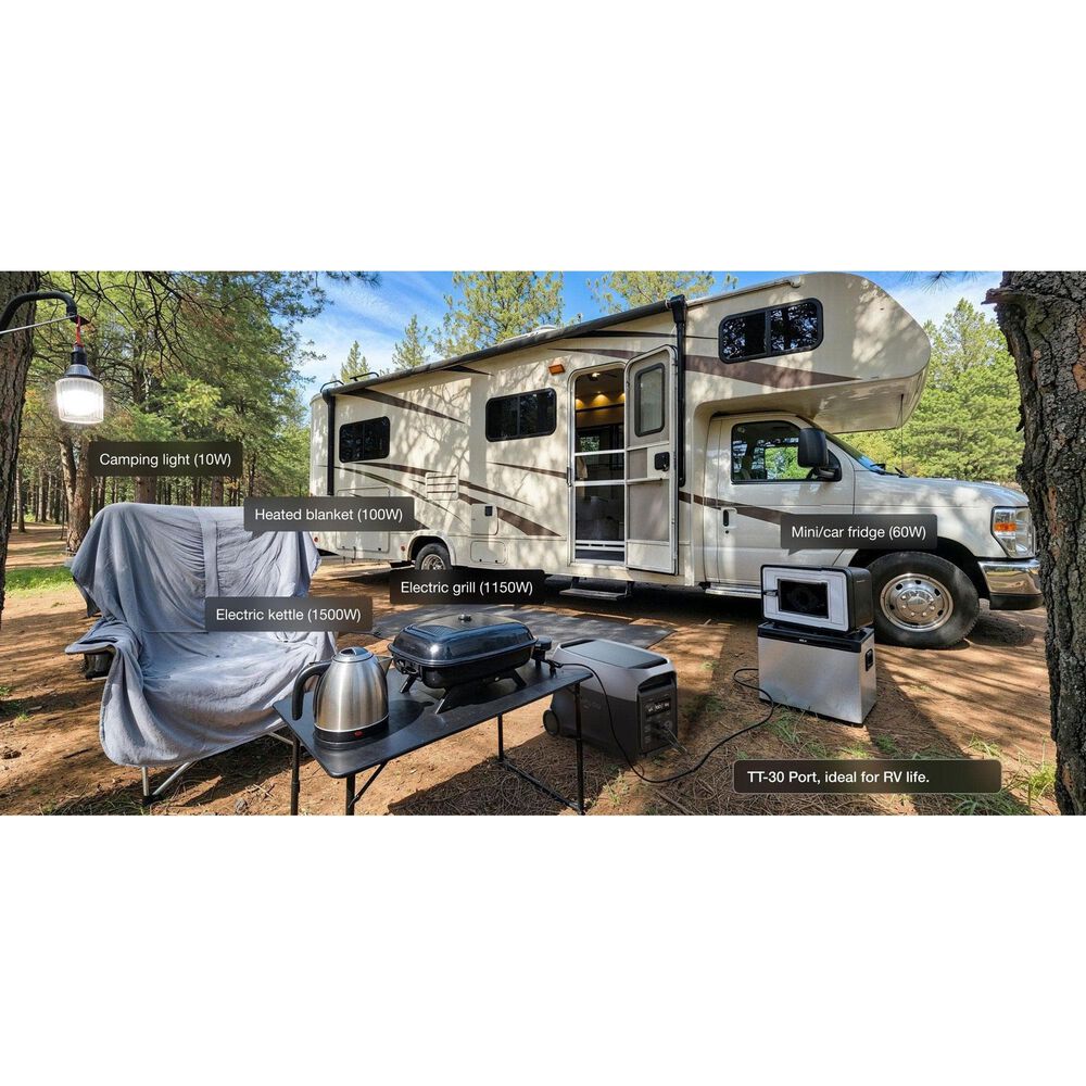 EcoFlow Delta 3 Ultra 3072Wh Portable Power Station in Black, , large