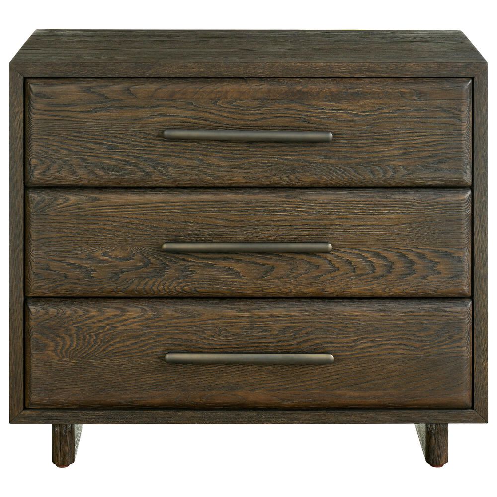 Furniture Worldwide Modern 3 Drawer Nightstand in Sable with Outlets and USB Ports, , large