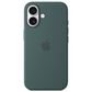 Apple Silicone Case with MagSafe for iPhone 16 in Lake Green, , large
