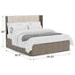 Riverside Furniture Sariel Queen Upholstered Bed in Expresso, , large