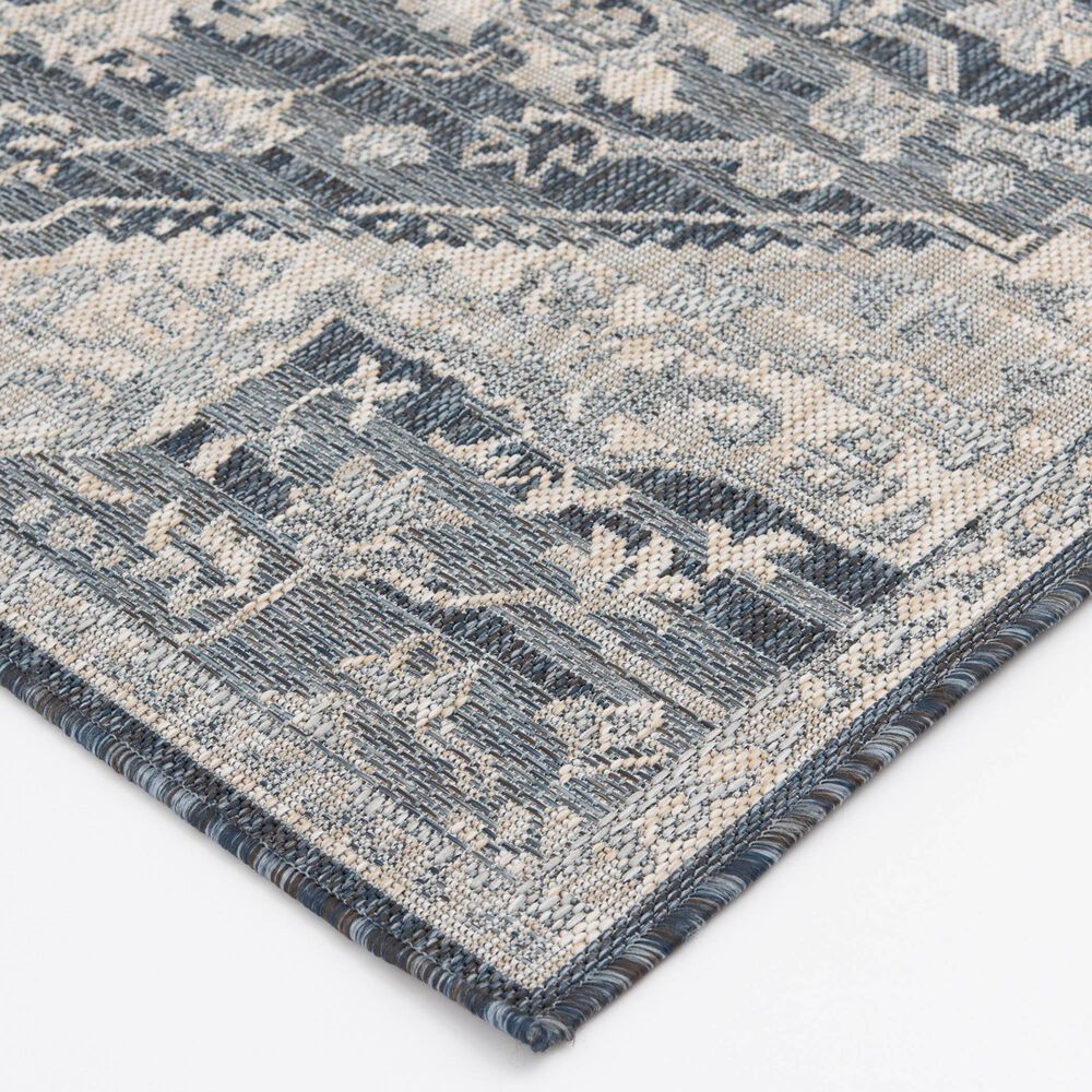 Central Oriental Melbourne Davante 5&#39; x 7&#39; Lagoon and Vanilla Area Rug, , large