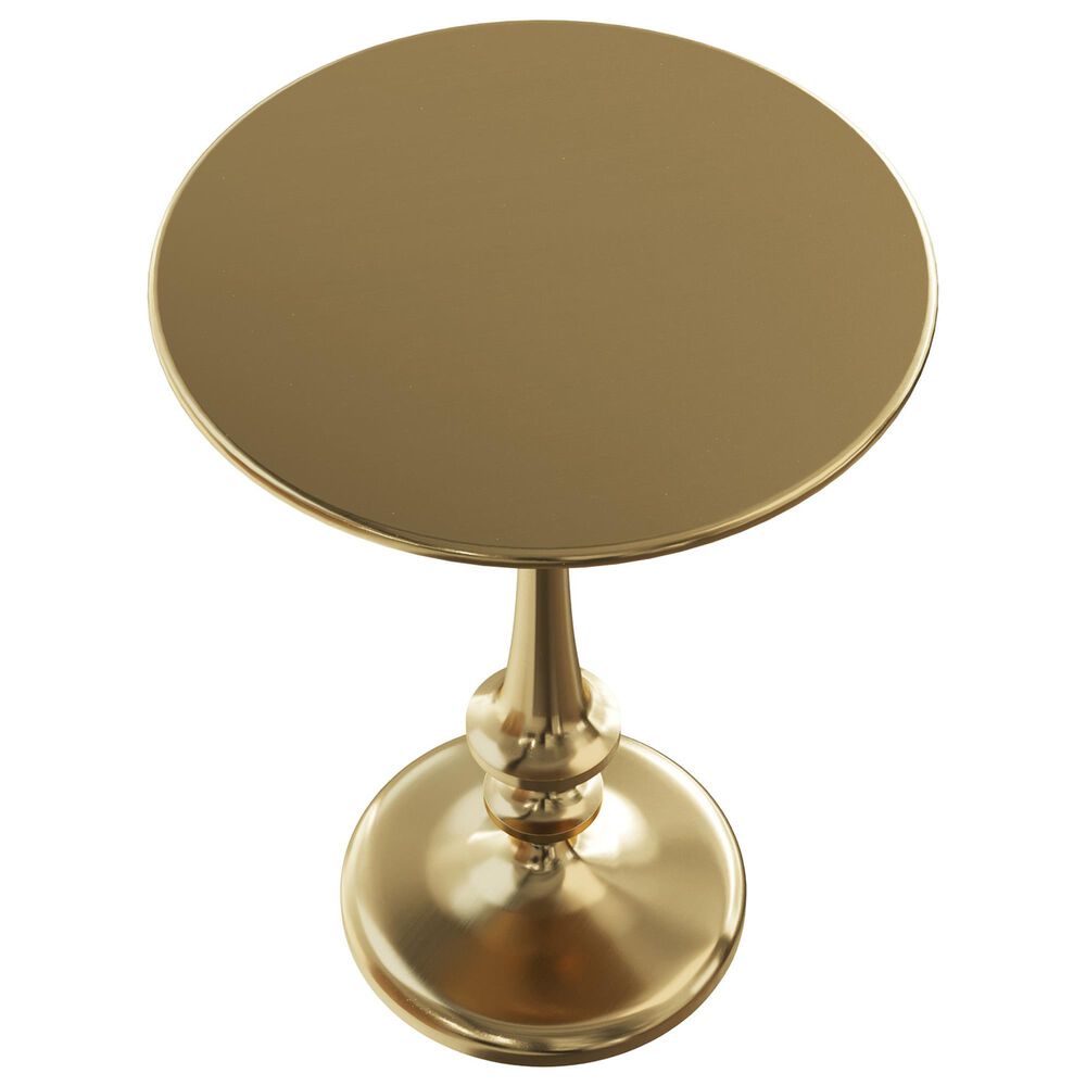 Timberlake Side Table in Antiqued Brass, , large