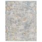 Surya Dresden DRE-2320 White, Medium Gray, Light Slate, Gray, Denim and Mustard 2"7" x 3"11" Area Rug, , large
