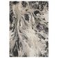 Nourison Elegance 7" x 10" Charcoal, Beige and Cream Area Rug, , large