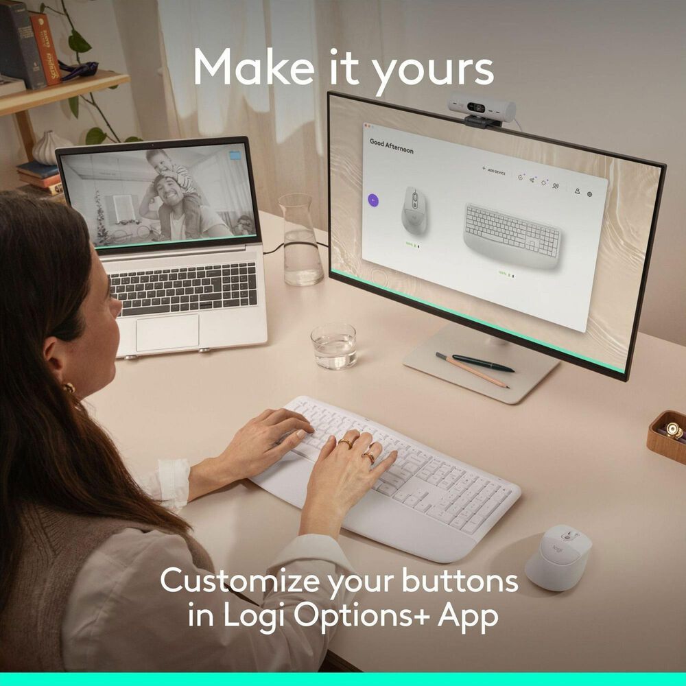 Logitech Signature Comfort Plus Keyboard and Mouse Combo in Off-White, , large