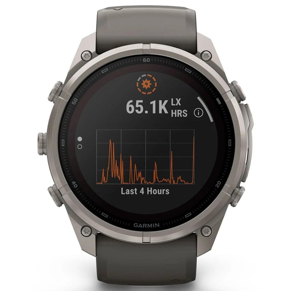 Garmin fenix 9 Pro inReach Solar Smartwatch 51mm Titanium with Pebble Gray and Silver Gray Silicone Band, , large