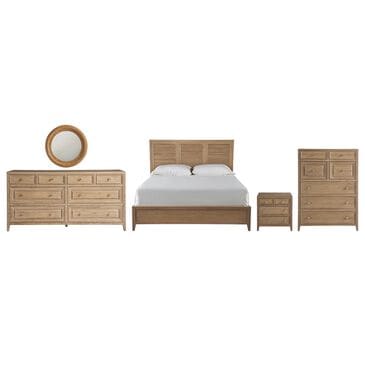 Universal Furniture Weekender 5-Piece Queen Panel Bedroom Set in Sand Dune and Natural, , large