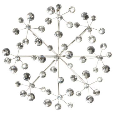 Maple and Jade Snowflake 16" x 16" Wall Decor in Silver, , large