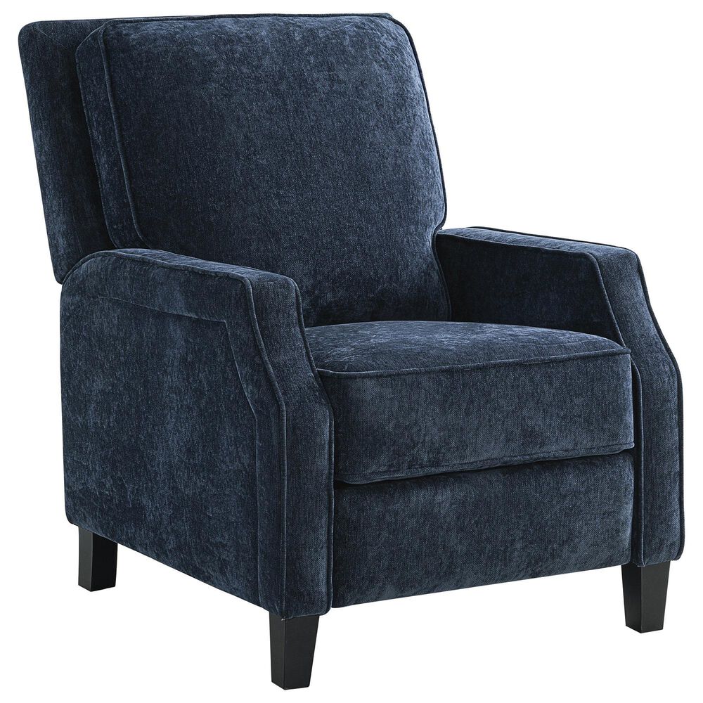 Lifestyle Solutions Shiloh Push Back Recliner in Navy Blue, , large