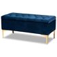 Baxton Studio Valere Storage Ottoman in Navy Blue, , large