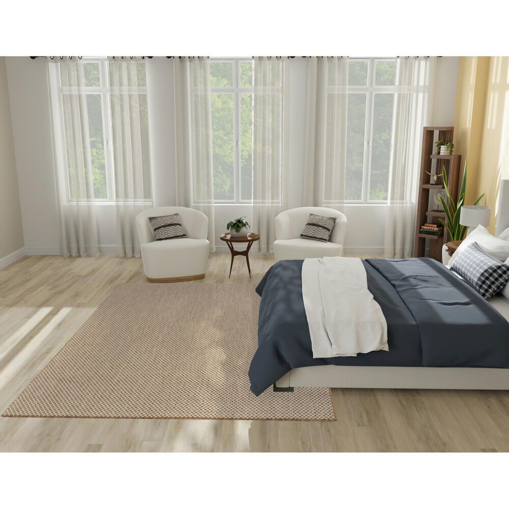 Nourison Courtyard Jute and Ivory 8&#39; x 10&#39; Indoor/Outdoor Area Rug, , large