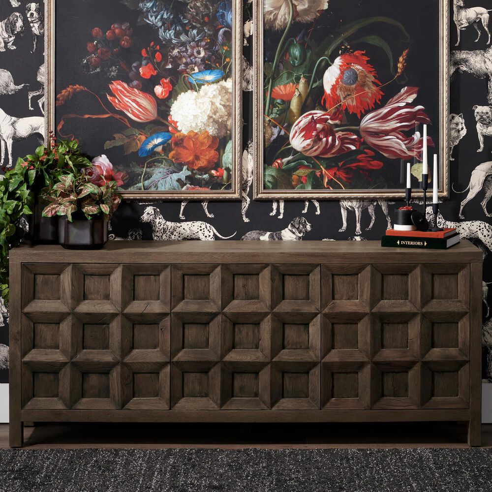 Slatehouse Briarwood 3-Door Sideboard in Brown Stain, , large