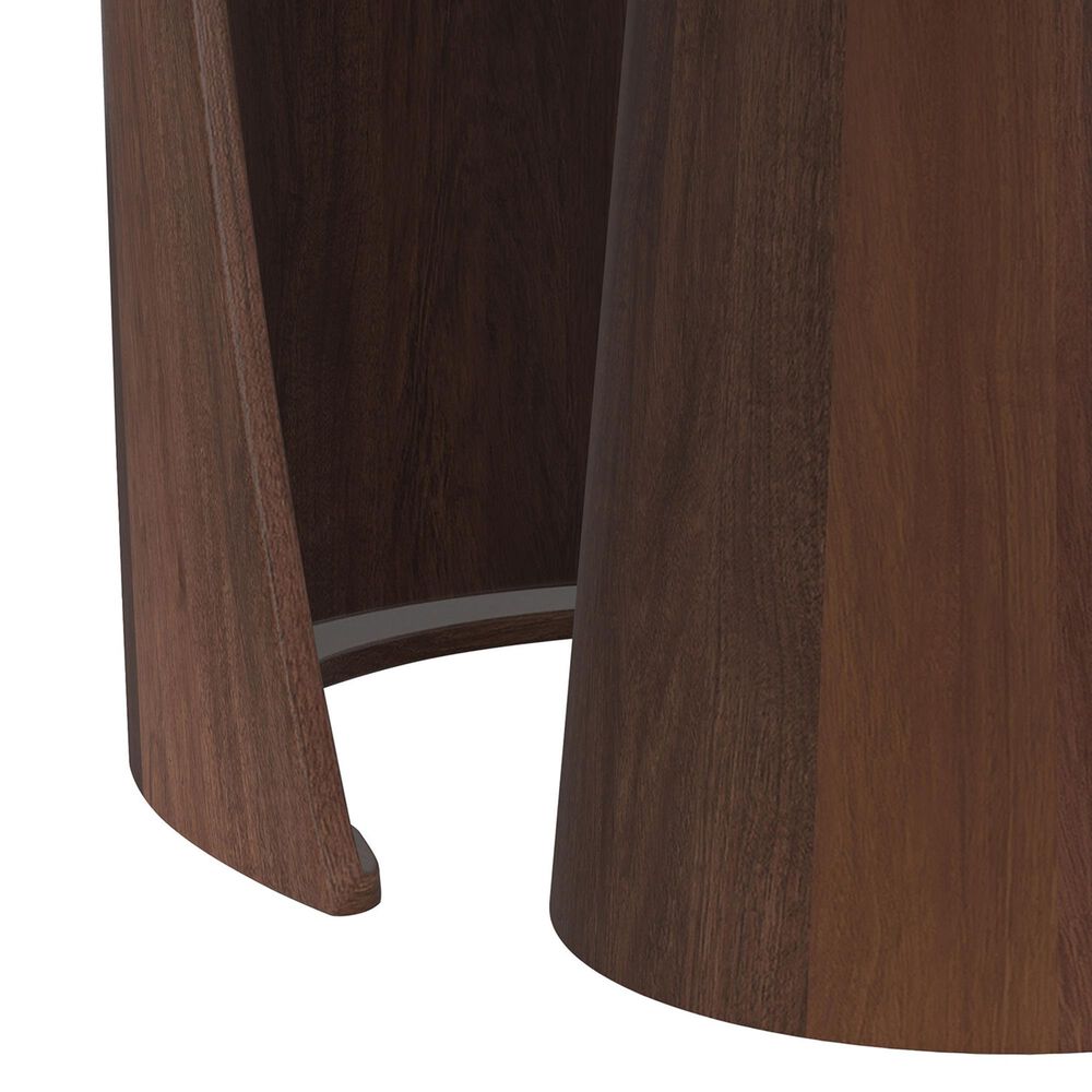 Coaster Yency 2-Piece Round Nesting Table Set in Dark Brown, , large