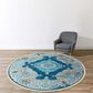 Dalyn Rug Company Marbella 8" Round Indigo Area Rug, , large